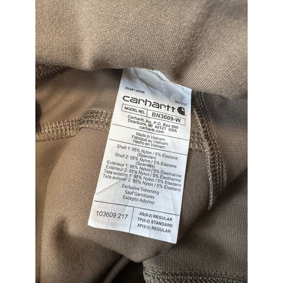 CARHARTT Fitted leggings/Pants, size XS (0-2), lots of pockets! NWT - Picture 10 of 12